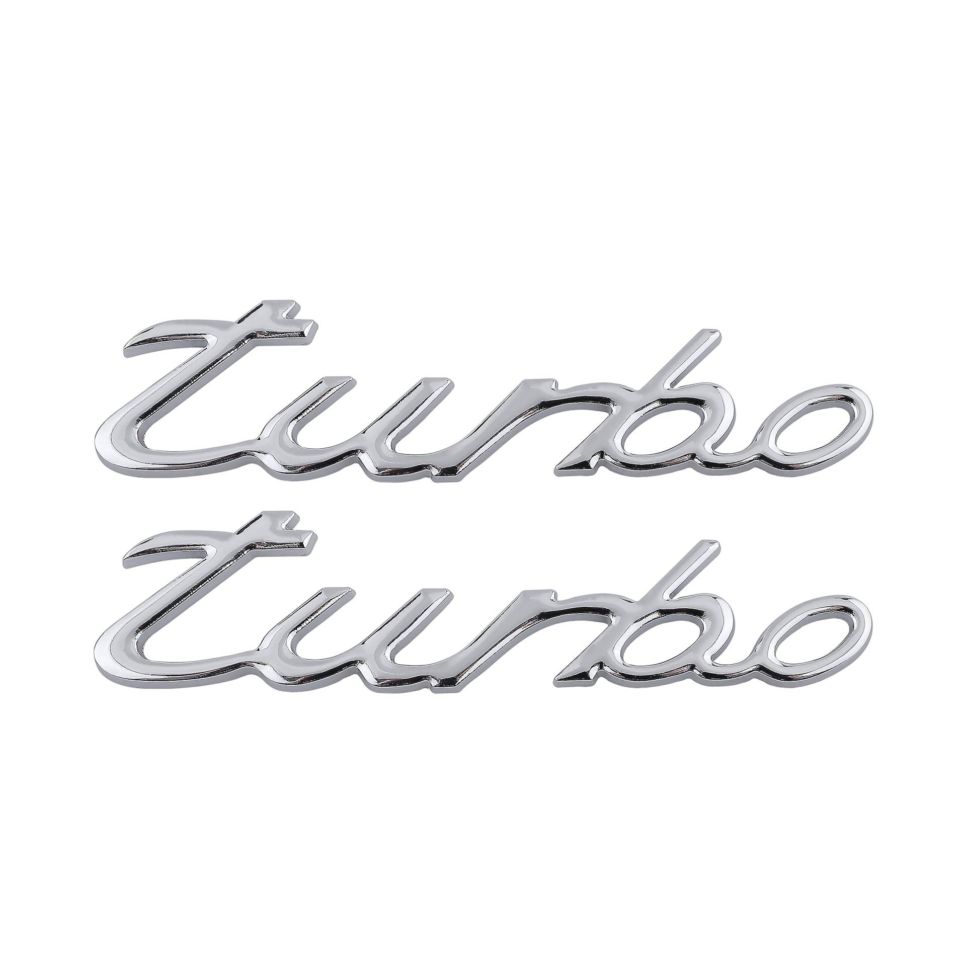 Turbo Emblem Auto Abzeichen Universal Auto Styling Aufkleber Aufkleber Logo (Silber) von Generic