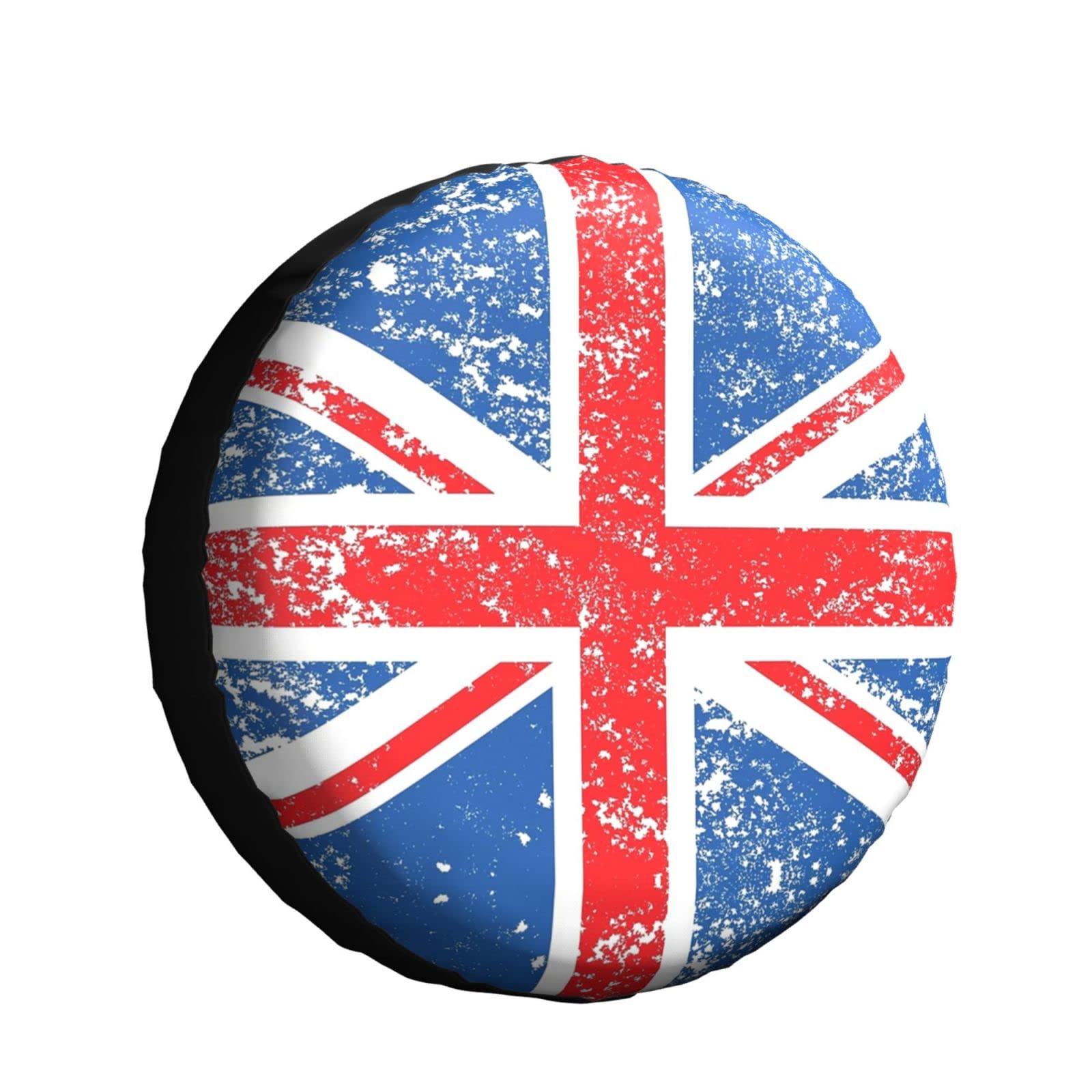 Union Jack-Flagge Ersatzreifenabdeckungen Sonnenschutz Ersatzrad Abdeckung Dauerhaft Reifencover Universal Für Auto Anhänger Rv 16inch von Generic