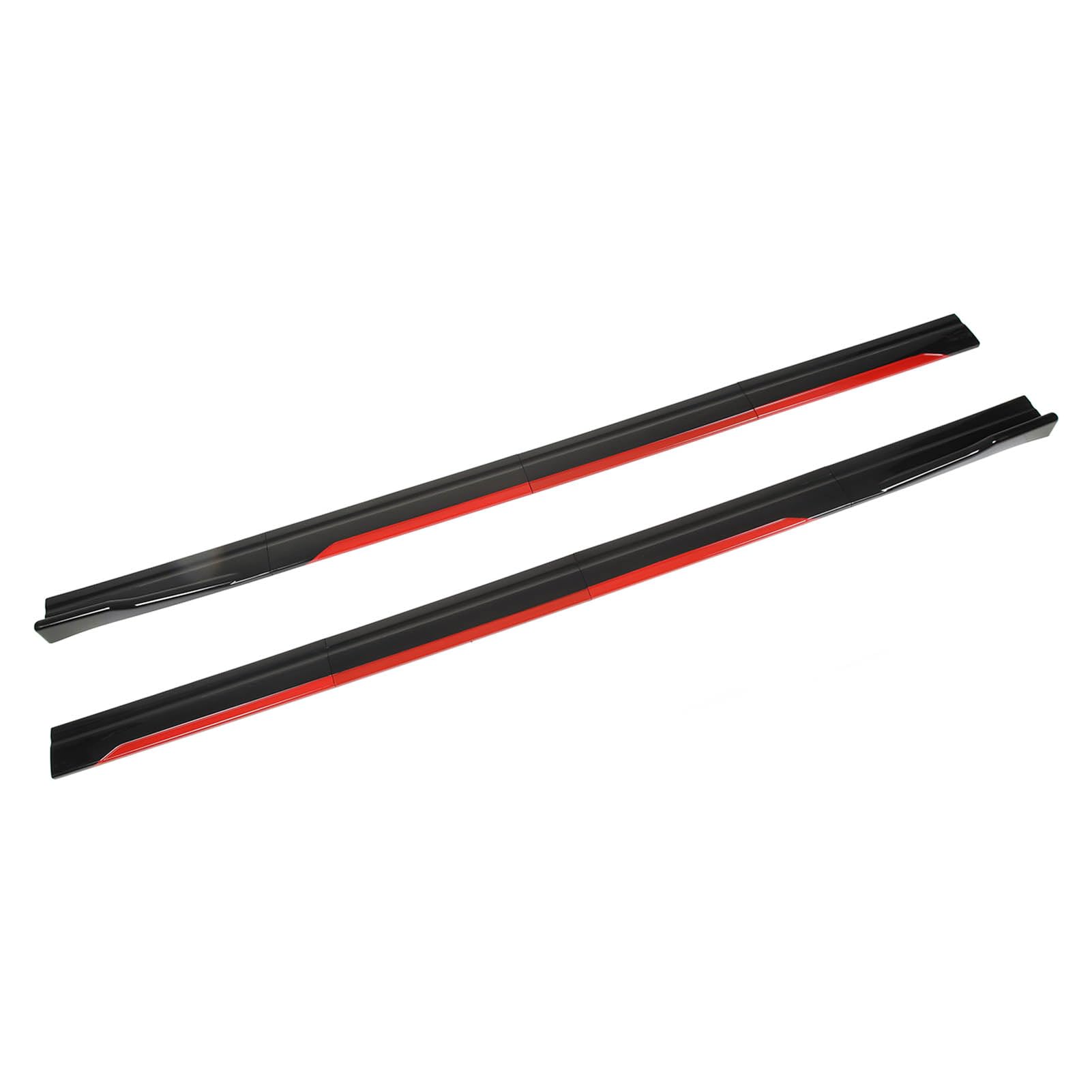 Universal Car Body Styling Seitenschweller Schwarz Rot Zierteil Splitter Diffusor Winglet für von Generic