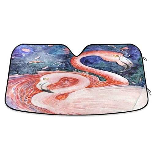 Universal Frontscheibenabdeckung Rosa Flamingos Liebhaber Paar Liebestag Wasserbeständig Frontscheibe Windschutzscheibe Schutz Faltbar Windschutzscheibenabdeckung Für Sommer S Universal Frontscheibenabdeckung Rosa Flamingos Liebhaber Paar Liebestag Wasserbeständig Frontscheibe Windschutzscheibe Schutz Faltbar Windschutzscheibenabdeckung Für Sommer S von Generic