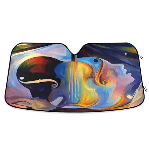 Universal Sonnenblende Künstlerische Violine Musical Malerei Einfache Lagerung Auto Windschutzscheiben Abdeckung Sonnenschutz Autoscheibenabdeckung Abdeckung Für Sommer M Universal Sonnenblende Künstlerische Violine Musical Malerei Einfache Lagerung Auto Windschutzscheiben Abdeckung Sonnenschutz Autoscheibenabdeckung Abdeckung Für Sommer M von Generic