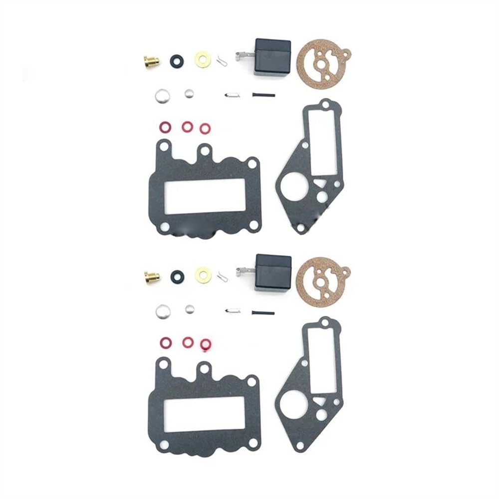 Vergaser-Reparatursatz for Außenbordmotor 9,5 PS 1964-1973 382048 379154 Wiederaufbau-Ersatzdichtungen(2pcs) von Generic