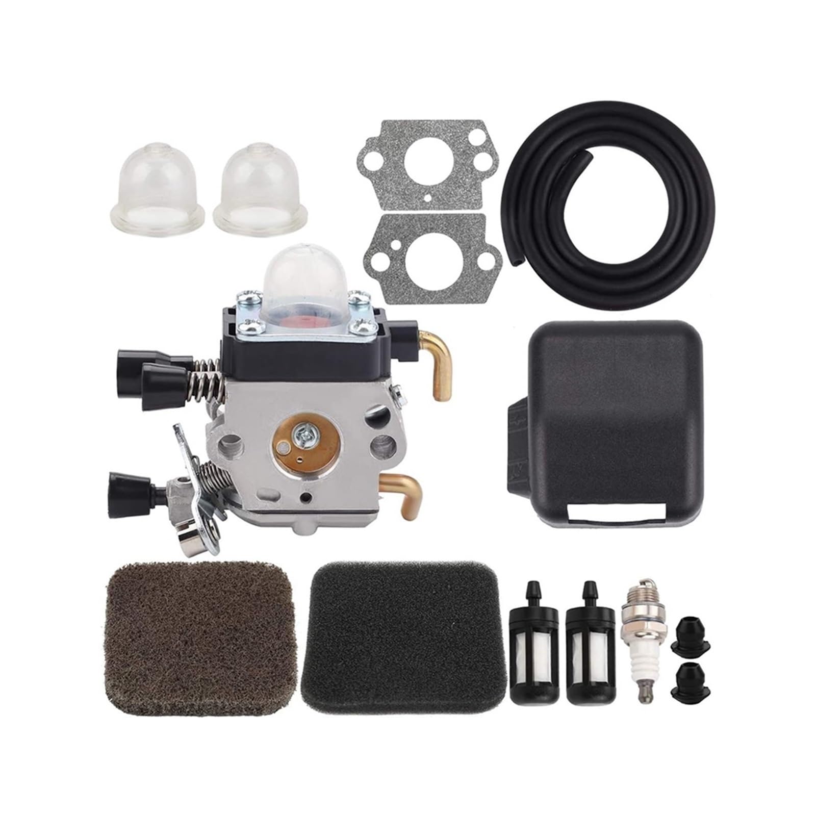 Vergaser für Rasenmäher Für STIHL FS75 FS80 FS 85 KM80 KM85 FC75 String Trimmer Tune Up Kits Vergaser + Luftfilter Abdeckung Vergaser von Generic