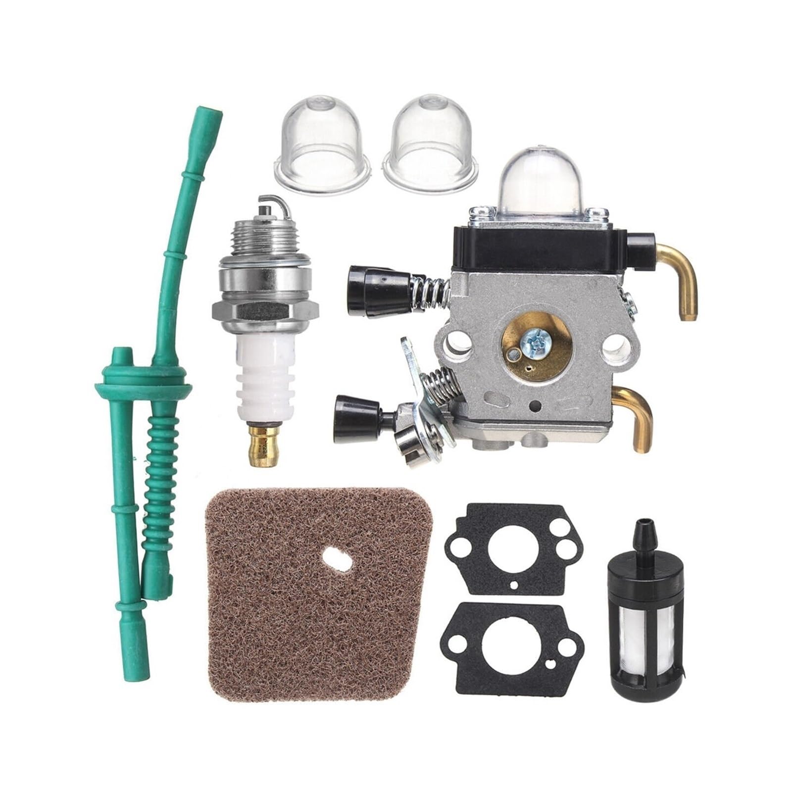 Vergaser für Rasenmäher Für Stihl FS38 FS45 FS46 FS55 KM55 FS80 FS85 Vergaser Carb Luft Kraftstoff Filter Linie Dichtung Carb Auto Auto Teile Vergaser von Generic