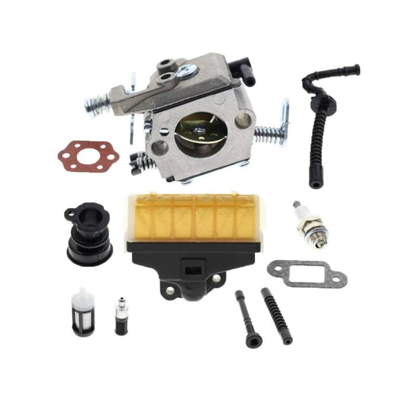 Vergaser für Rasenmäher Für Stihl MS210 MS230 MS250 021 023 025 Kettensäge Rasenmäher Trimmer Elektrowerkzeuge Vergaser Carb Luftfilter Kit von Generic