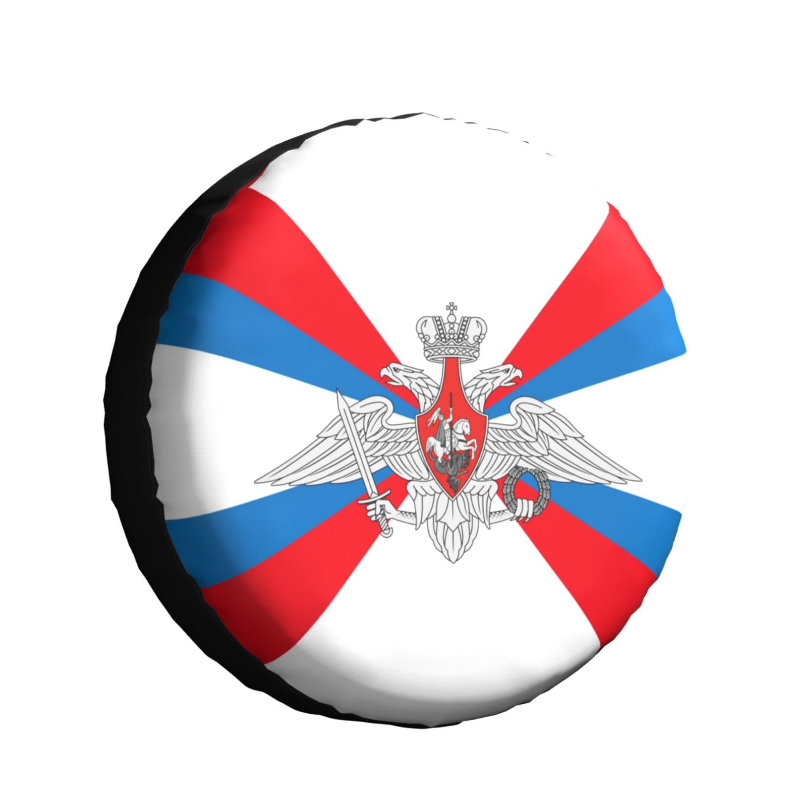 Verteidigungsflagge Der Russischen Föderation Ersatzrad Abdeckung Sonnenschutz Reifencover Staubdicht Radreifenabdeckung Universal Für Anhänger Rv LKW 15inch von Generic