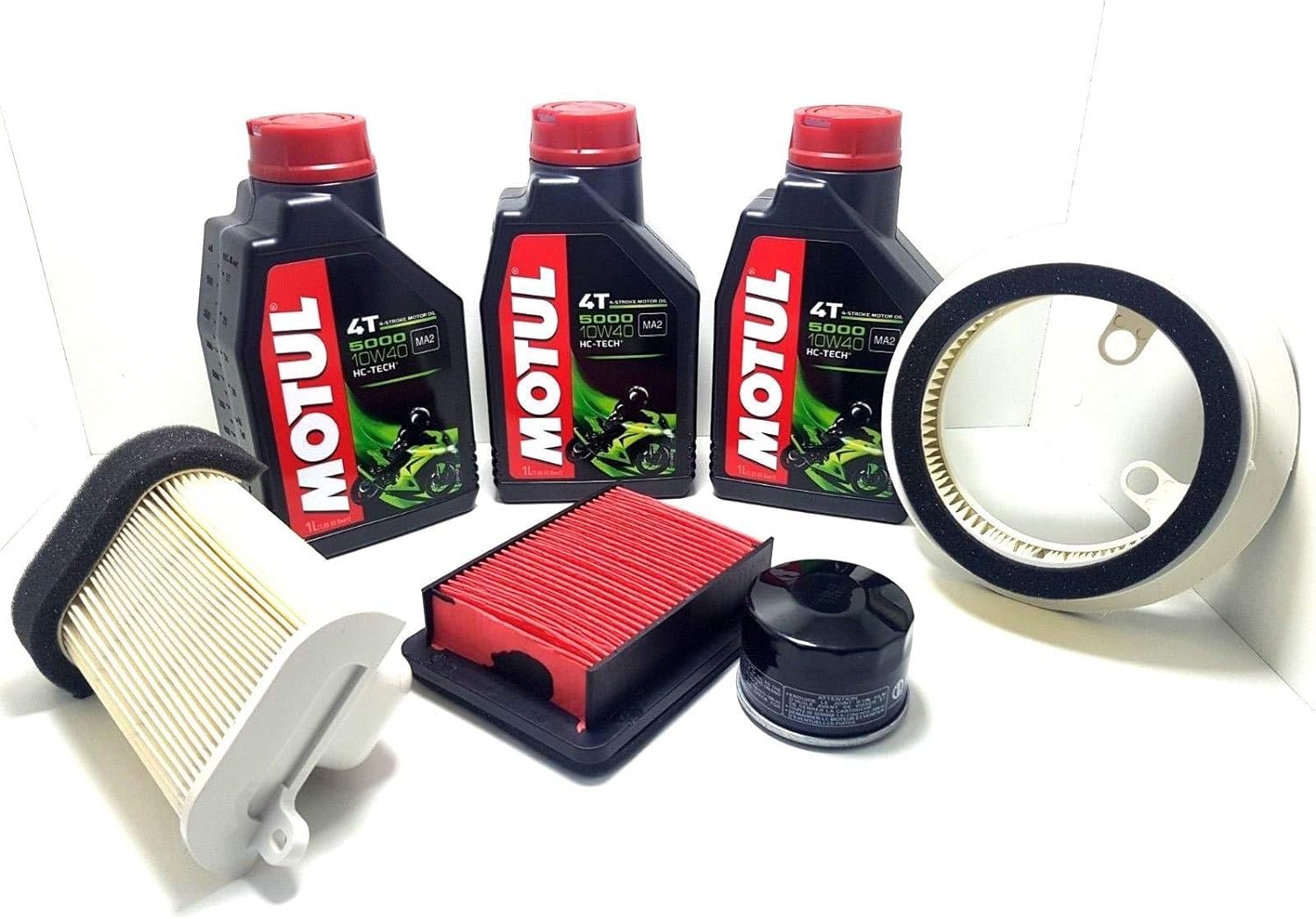 Wartungsset Y A M A H A XP Tmax T-Max 500 Öl Luftfilter 2008 2009 2010 2011 2012 Motul 5000 von Generic