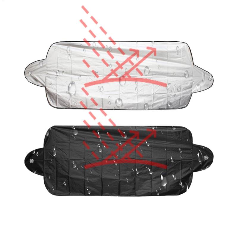 Windschutzscheiben-Schneeabdeckungen, Auto-Windschutzscheiben-Schneeabdeckungen | Winddichte Sonnenschutz-Schneeabdeckungen, Windschutzscheibenabdeckungen, passend für die meisten Autos, LKWs, von Generic