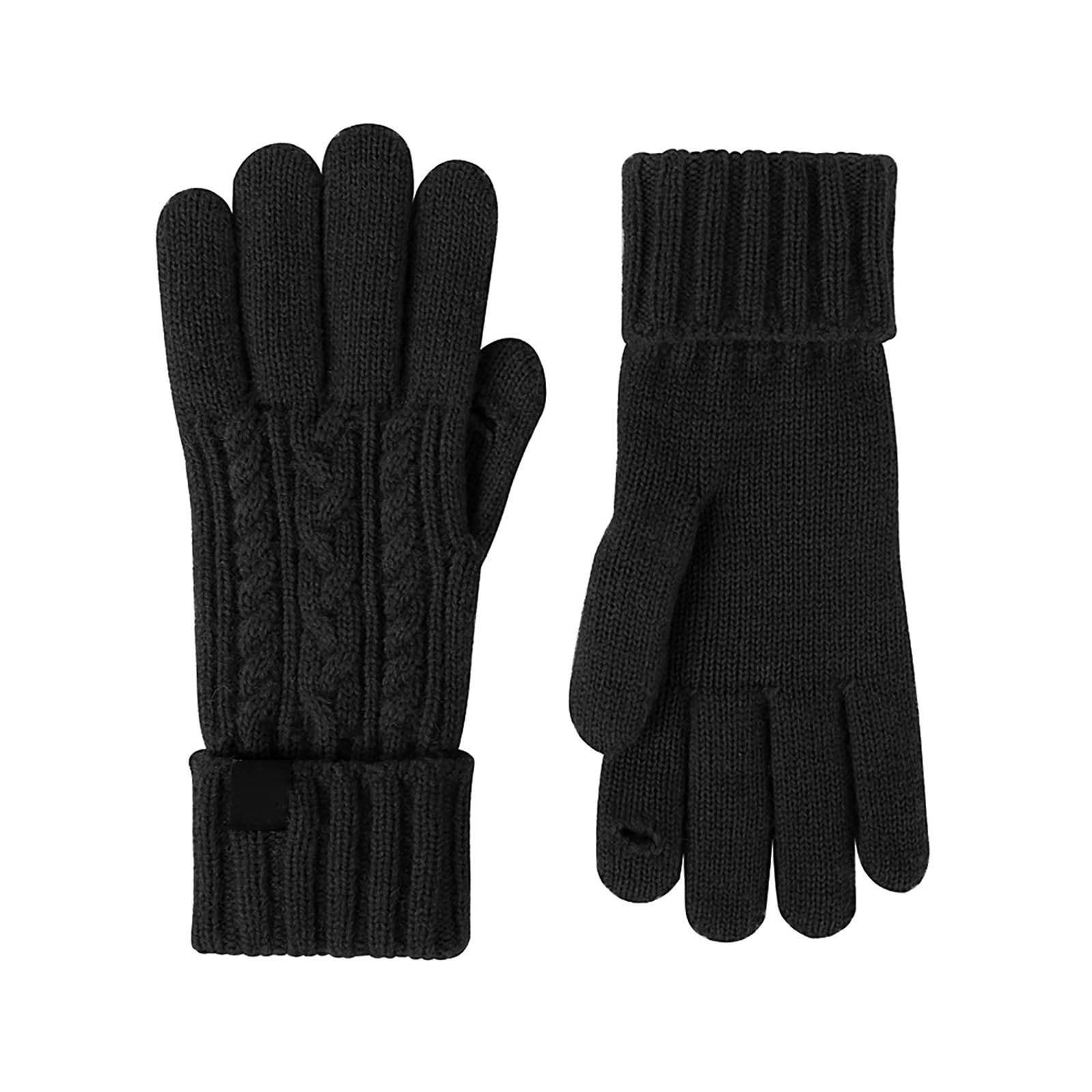 Winterhandschuhe, Handschuhe für Damen, kaltes Wetter, Winterhandschuhe, Damen, warme Strickhandschuhe Teufel Karneval (Black, A) von Generic