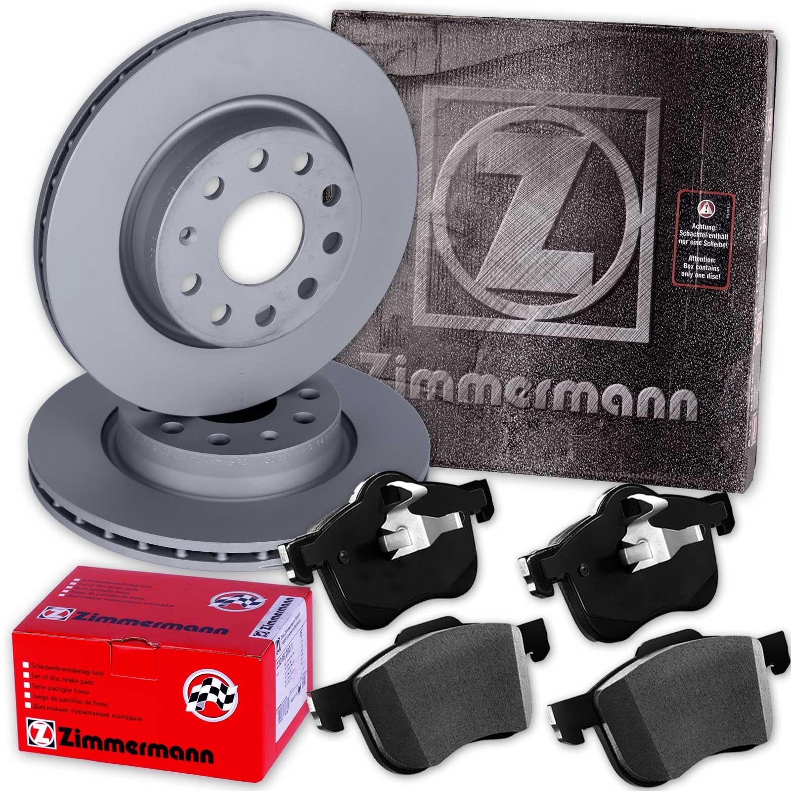 ZIMMERMANN Bremsscheiben 340mm + Beläge vorne für Golf 7 S3 Leon Octavia RS von Generic