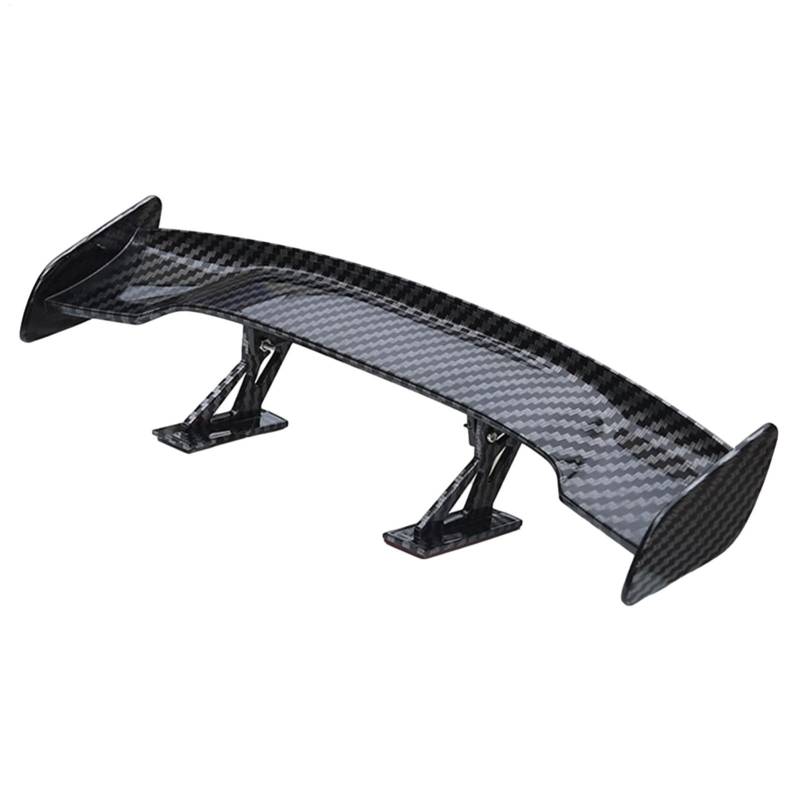 univrsal Car Spoiler Wing - mni Carbon Faser -Spoiler -Koffer, Dach Heckscheibe | Punch fre Tail Decoration Wing, Auto Racing Spoiler Challenger, civc cmry, Accessoires für verbesserte Aerodyn von Generic