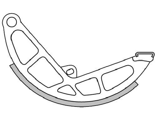 176.0187 Bremsbeläge hinten D.135 x 16 Feder Piaggio Bravo - CBA - Hallo von Generico