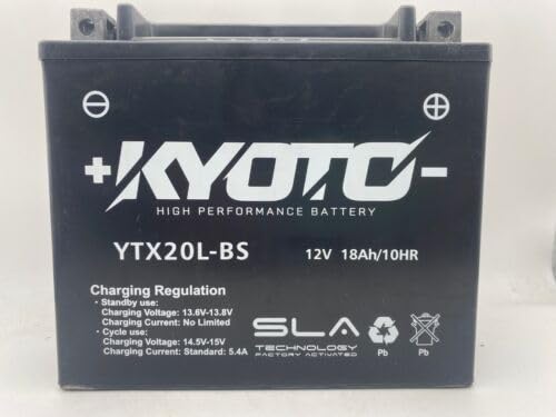 AGM Motorradbatterie Kyoto SLA YTX20L - BS gebrauchsfertig - Maße: 17,5 x 8,7 x 15,5 cm für BRP (SKI-DOO) MX Z, GSX, GTX -2014 von Generico