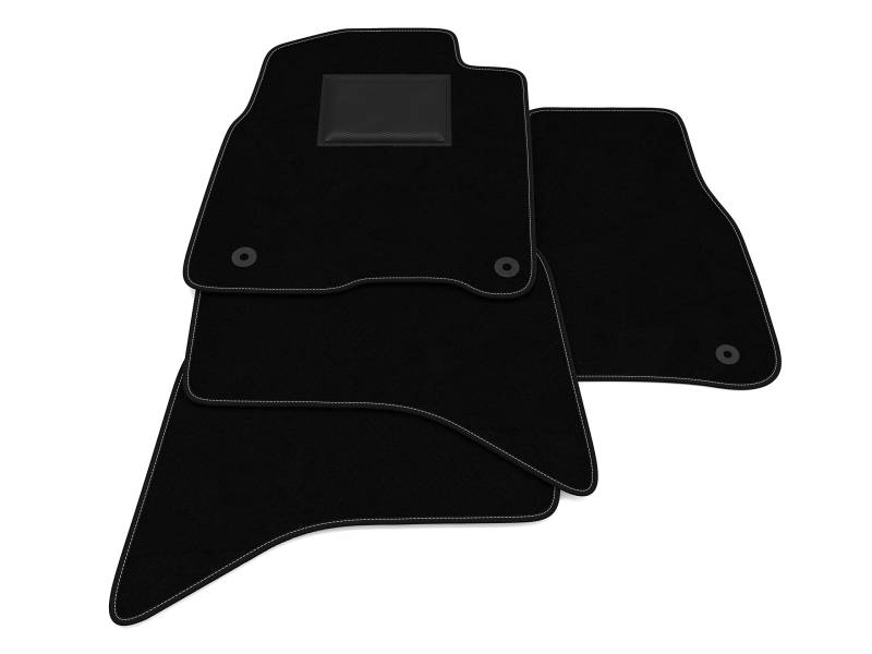 Fußmatten kompatibel mit Dodge RAM 1500 - Doppelkabine 2009-2024 ohne Dekoration, personalisiertes Automatten-Set, Teppich-Set, Autoteppich von Generico