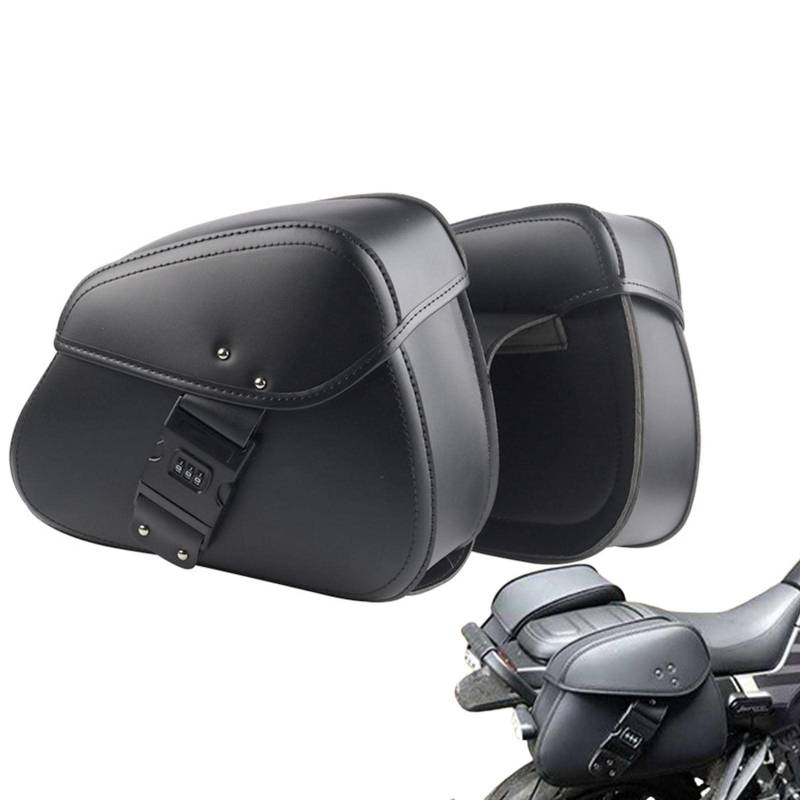 Genérico Wasserdichte Motorrad-Satteltasche, Gepäcktasche mit Innennetz, Werkzeugtasche, seitliche Werkzeugtasche für Motorrad, Motorrad-Satteltasche von Genérico