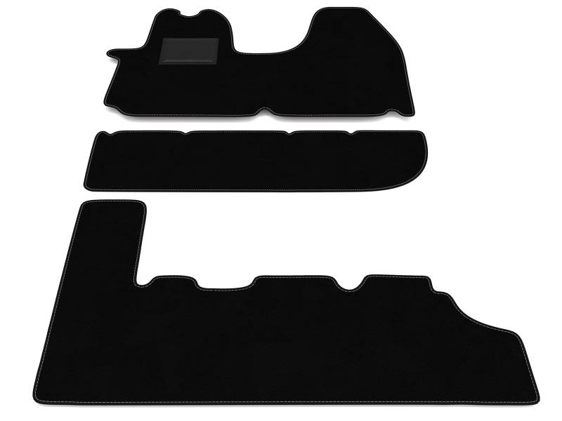 Fußmatten kompatibel mit Opel Vivaro 9-Sitzer 2001-2014 ohne Dekoration, personalisiertes Auto-Fußmatten-Set, Teppich-Set, Autoteppich von Generico