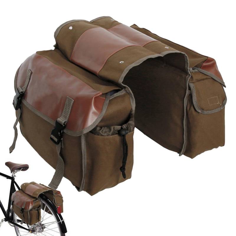 Satteltasche für Fahrräder, Fahrradtasche mit Gitter hinten, Zubehör für Fahrräder, Sitzpakete für Fahrräder, geräumige Fahrradtasche von Genérico