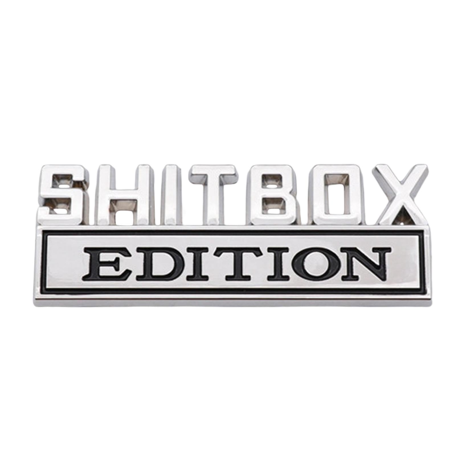 Shitbox-Edition – Shitbox-Emblem | Shitbox-Emblem für das Fahrzeug | Autoaufkleber | Außen-Embleme des Autos | dekorative Aufkleber von Genérico