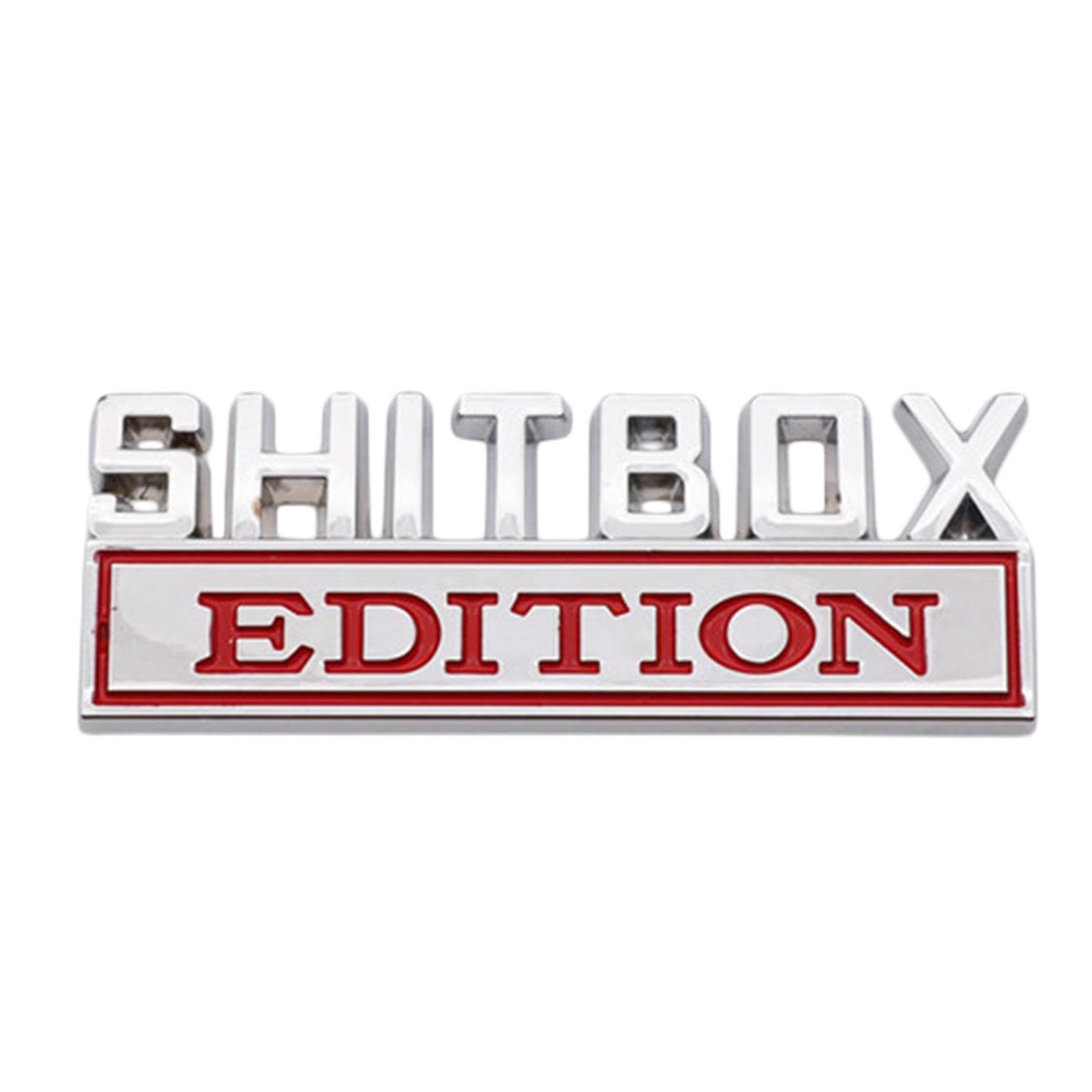 Shitbox-Edition – Shitbox-Emblem | Shitbox-Emblem für das Fahrzeug | Autoaufkleber | Außen-Embleme des Autos | dekorative Aufkleber von Genérico