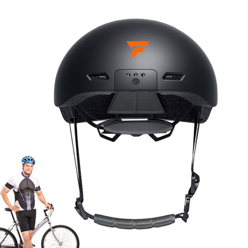 Smart Cycle Tnogear, Smart Cycling Headgear, Gear Sport-Fahrschutz, wasserdicht, 3 Beleuchtungsmodi, Sport-Kopfbedeckung mit Kamera für verbesserte Sicherheit beim Radfahren von Genérico