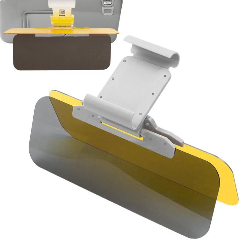 Sonnenschutzverlängerung – Stoßfester Sonnenschutz für Autos | multifunktionales polarisiertes Sonnenvisier für Windschutzscheibe, Innenzubehör für UV-Schutz und mehr Komfort von Genérico