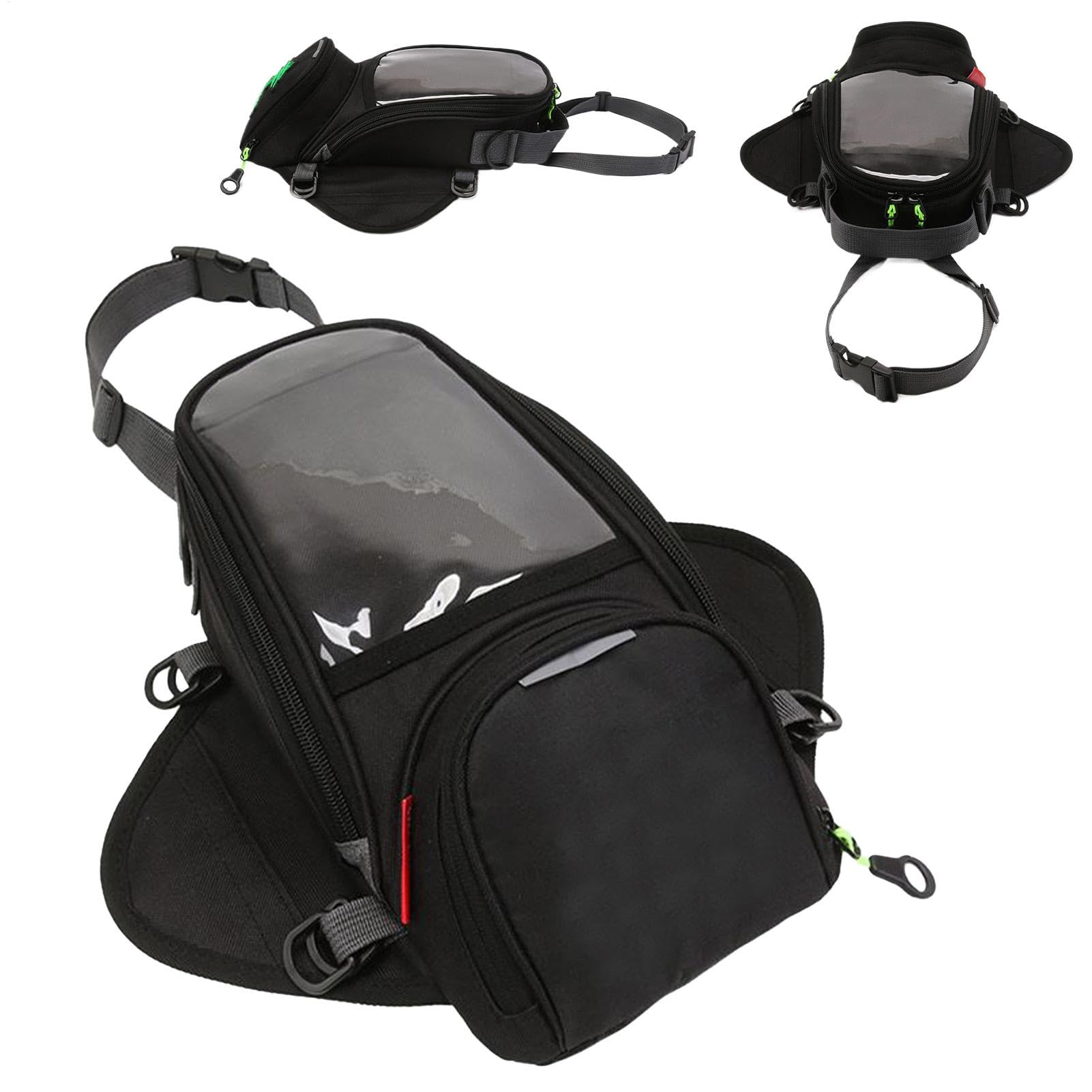 Tanktasche, Motorrad-Tanktasche - magnetische Motorrad wasserdichte Tasche, reflektierende vorderen Kofferraum Pannier Paket Zubehör, Pilotbeutel, Fahrradzubehör von Generico