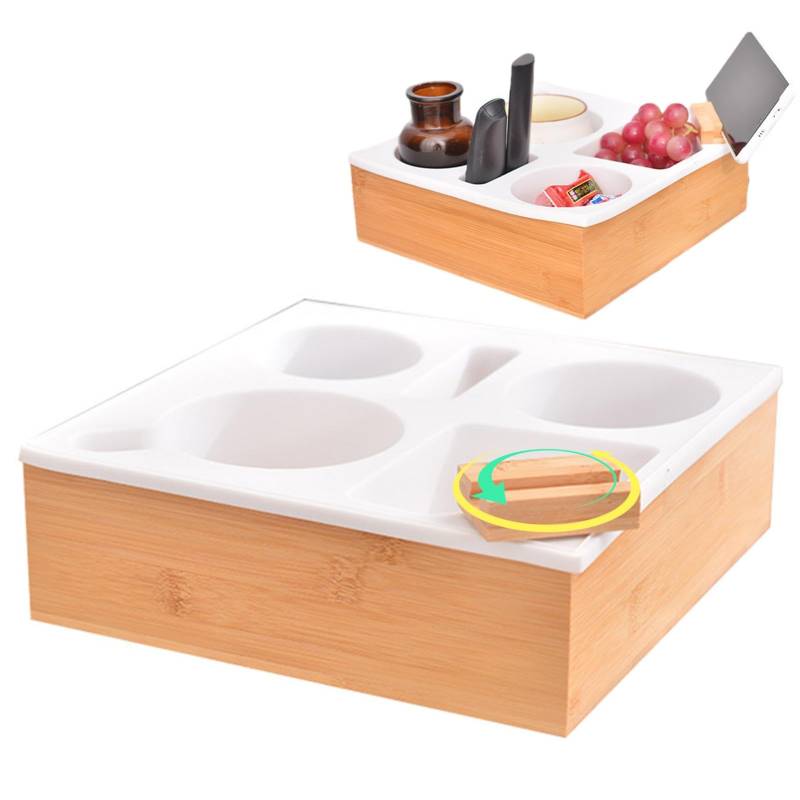 Abnehmbarer Getränkehalter für Sofa, Sofa-Organizer für Snacks, Getränke, Fernbedienung, praktisches Tablett für Schlafsofa, Autositz, Strand-Organizer für kleinen Raum von Générique