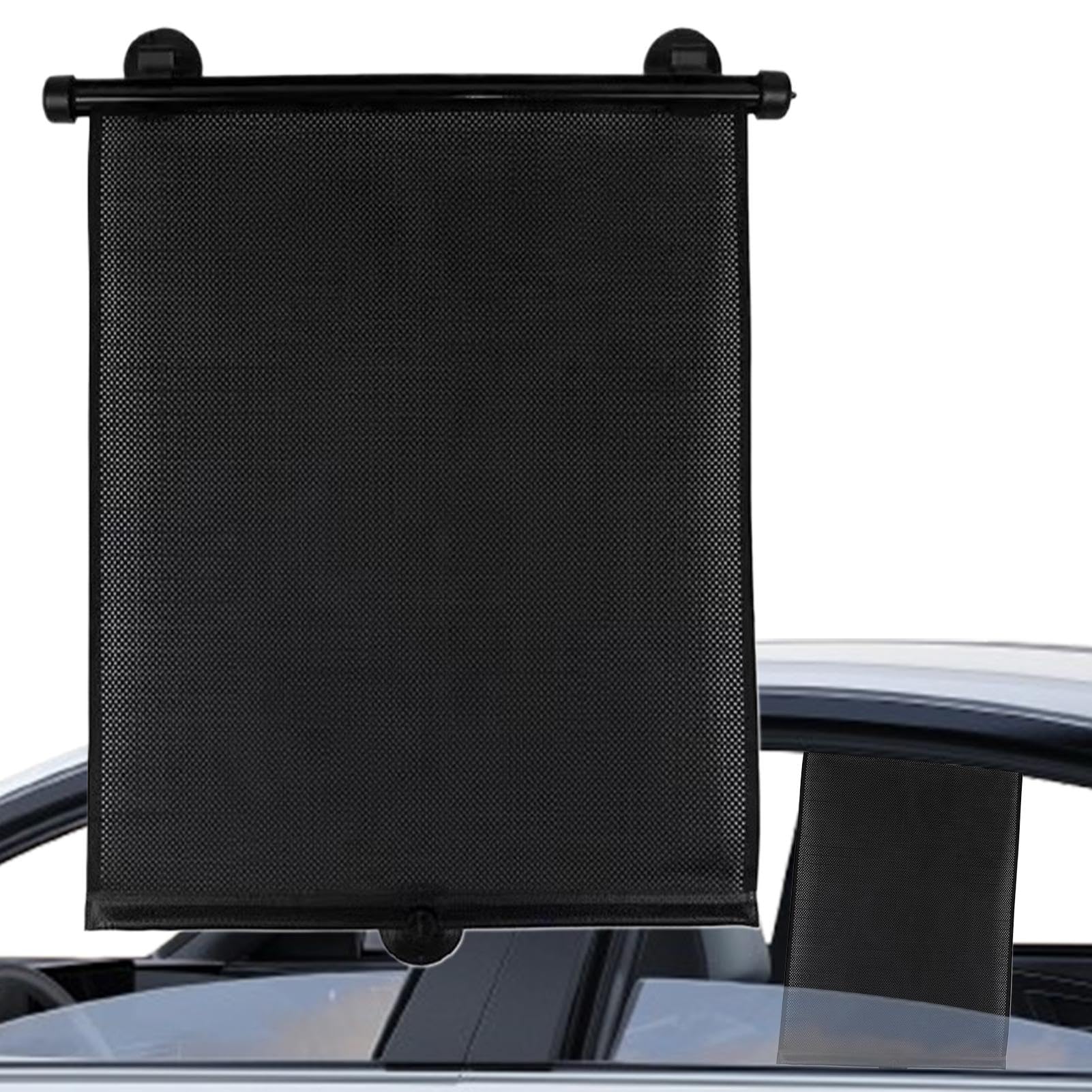 Adjustable Car Window Sun Shade | Retractable Front Heat Protector | 39,7 x 43,9 cm mit Clips und Saugschalen | Ideal Sonnenblenden für Windshield Schutz in Fahrzeugen von Générique