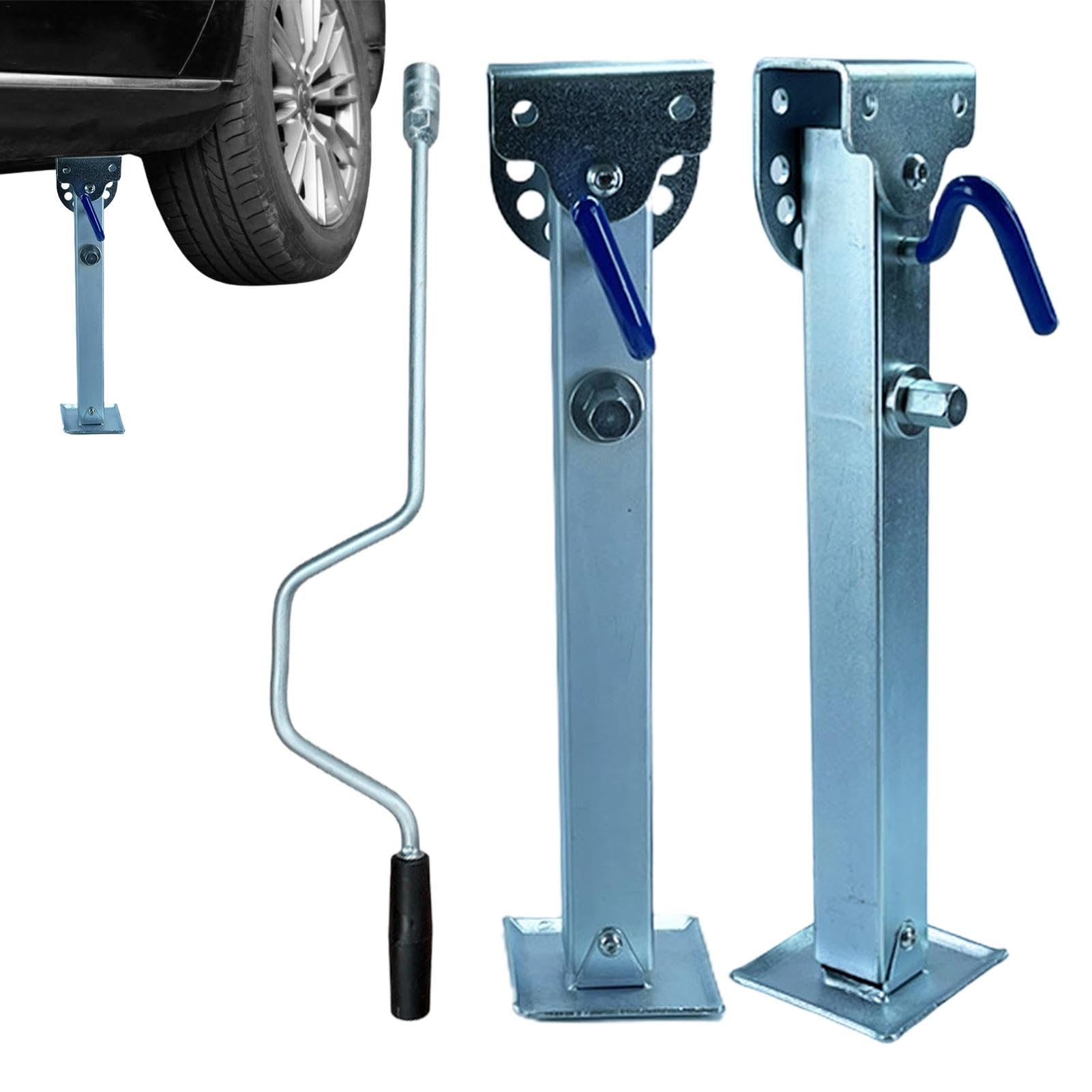 Adjustable Leveling Jacks | Trailer Stabilizer Jacks | Caravan Trailer Support Legs, Travel Trailer Stabilizer Jacks, Trailer Support Jacks, Aluminum Mount Legs for Motorcycle Trailers von Générique