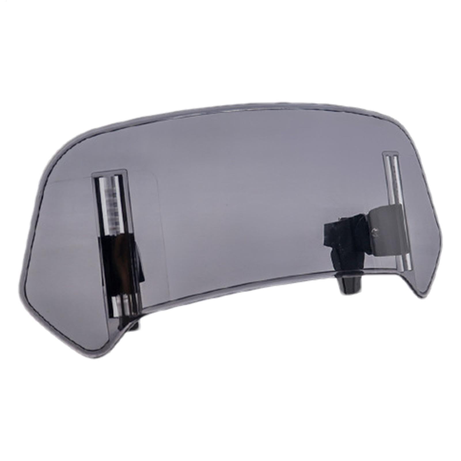 Anpassbarer Windshield, Windshield-Verlängerung, höhenverstellbarer Windshield-Spoiler, (weiß/grau), 30 x 18 cm, für die meisten Motorräder, Dirt Bikes Racing von Générique