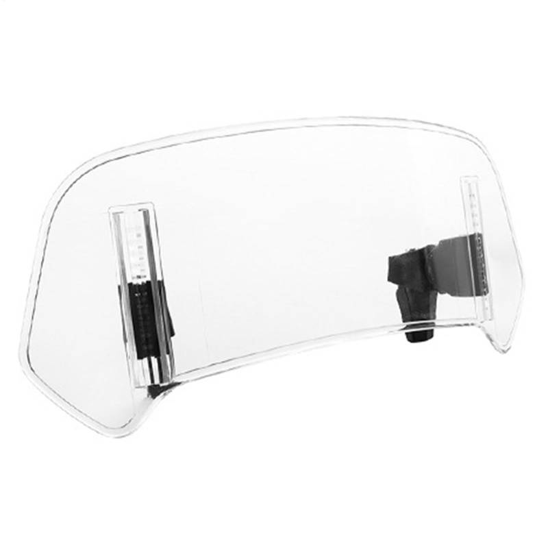 Anpassbarer Windshield, Windshield-Verlängerung, höhenverstellbarer Windshield-Spoiler, (weiß/grau), 30 x 18 cm, für die meisten Motorräder, Dirt Bikes Racing von Générique