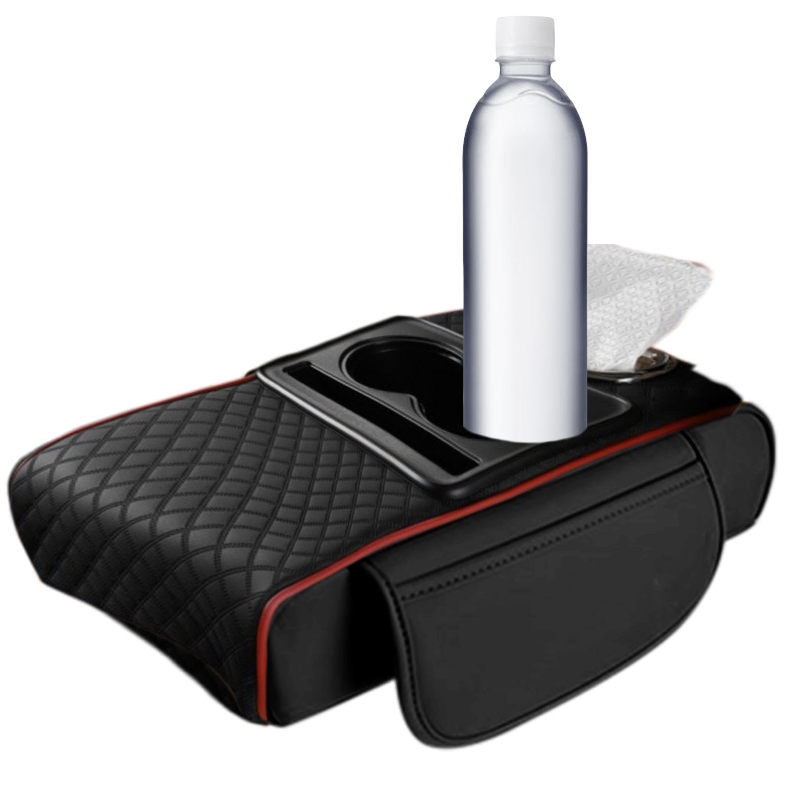 Aufbewahrungsbox für die Armrest Storage Box mit Cup-Halter, vielseitiger Armrest für SUVs und Trucks, effiziente Aufbewahrungslösung für bequemen Zugriff auf Essentials während des Fahrens von Générique