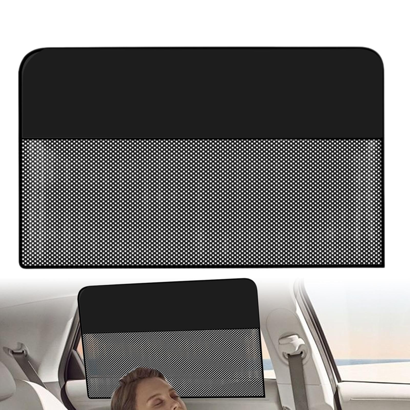 Auto Fensterschatten, Magnetic Sun Shade, 43,9 x 40,6 cm, erhöhter UV-Schutz, magnetisch, einfache Installation, Auto-Bildschirmabdeckung für Privatsphäre und Glanz, Schwarz von Générique