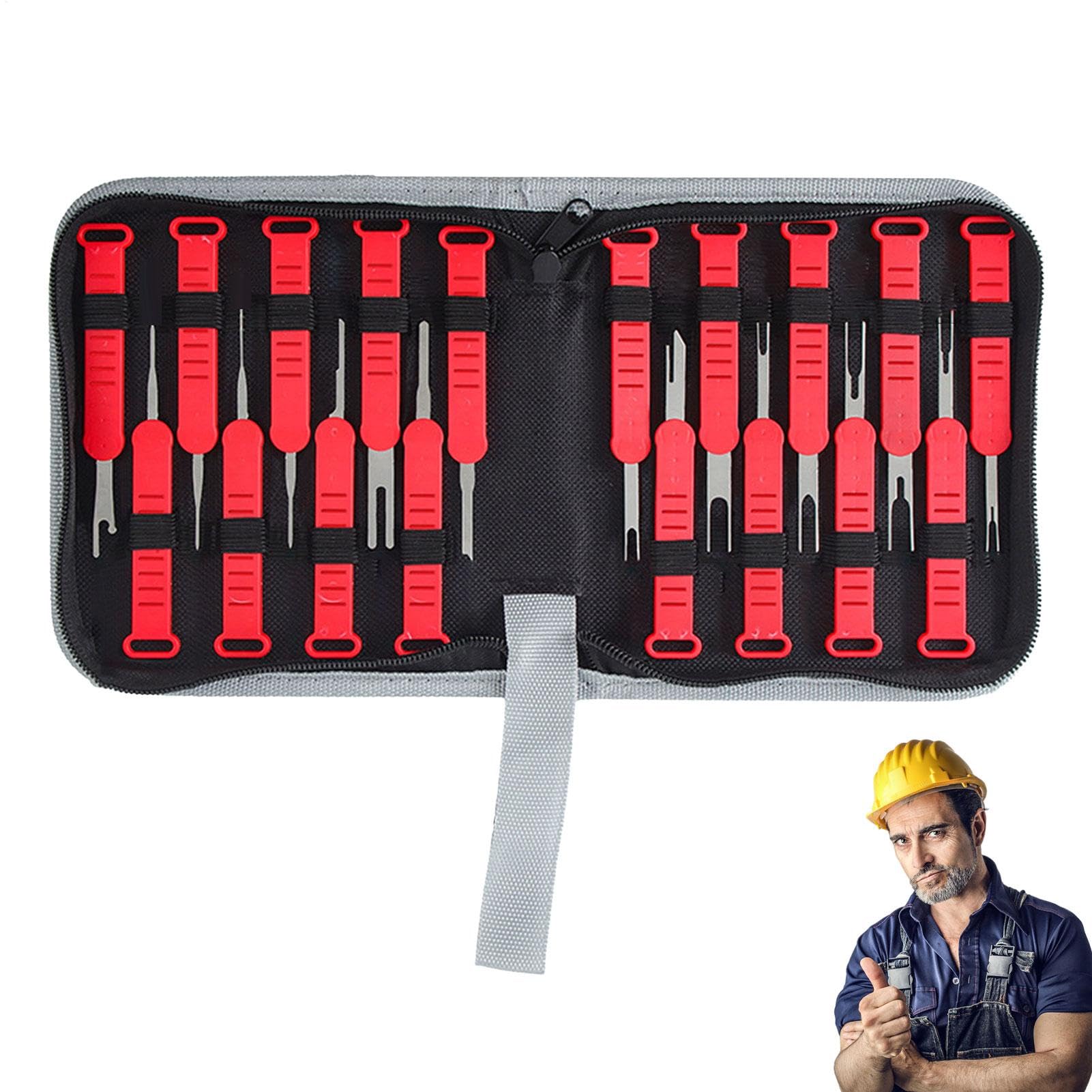 Auto Klemmenwerkzeug Pin Entferner Kit Pin Remover Tool Connector Pin Tool Electric Polklemme Entferner Tool Auto Pin Remover Tool Pol-Release Tool Bor Extractor von Générique