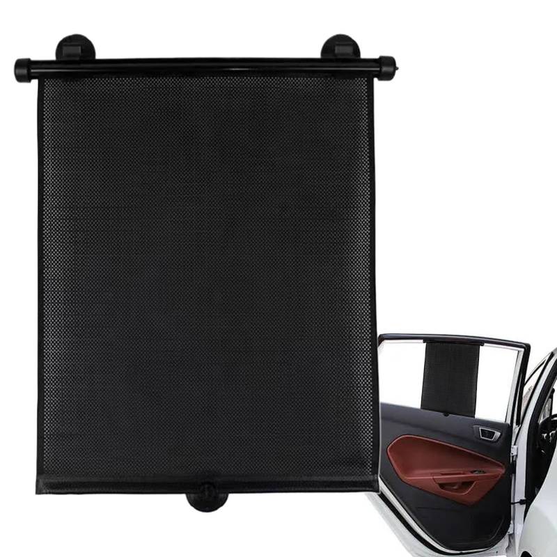 Auto-Sonnenblende, Sonnenblenden für Auto, einziehbare Sonnenblende, Auto-Sonnenschutz, mit Clips für sichere Passform, 40 x 45 cm, Windschild, Sonnenblende für Hitzereduktion & Sonnenschutz von Générique