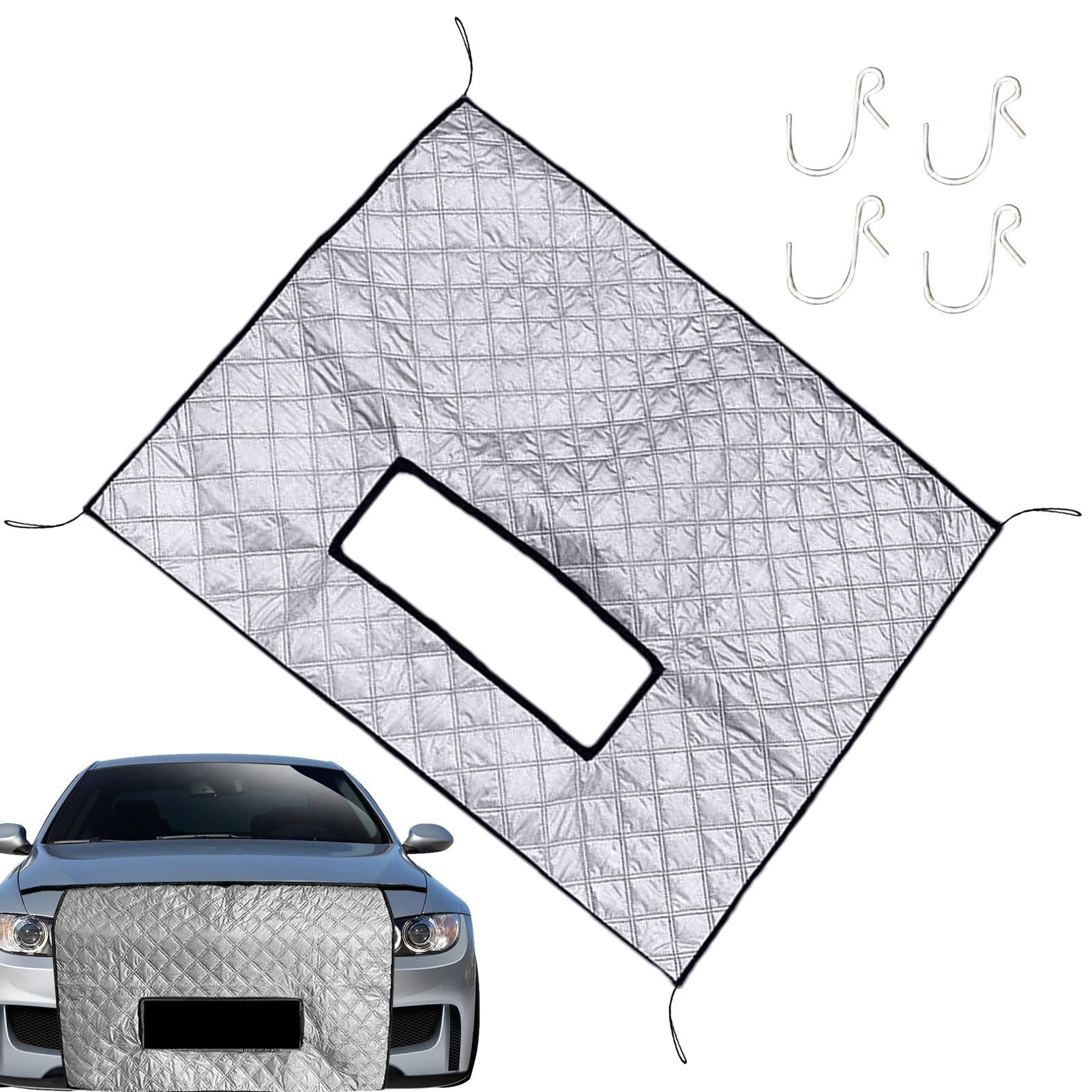 Auto-Windschild-Abdeckung, Schnee-UV-Eisschutz, Thickened Windshield Cover, Frontscheibenabdeckung für Snow, schützender Windschutz, 39 x 27 Zoll Windshield Cover, Winter Windshield von Générique