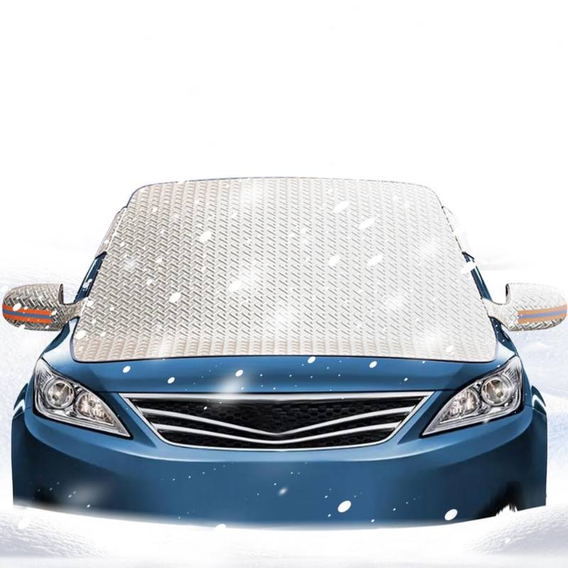 Auto-Windschildabdeckung, All-Weather Resistant Windscreen Cover für maximalen Schutz, langlebig, wasserdicht und staubdicht, Autoabdeckung, Winterzubehör für Front W von Générique