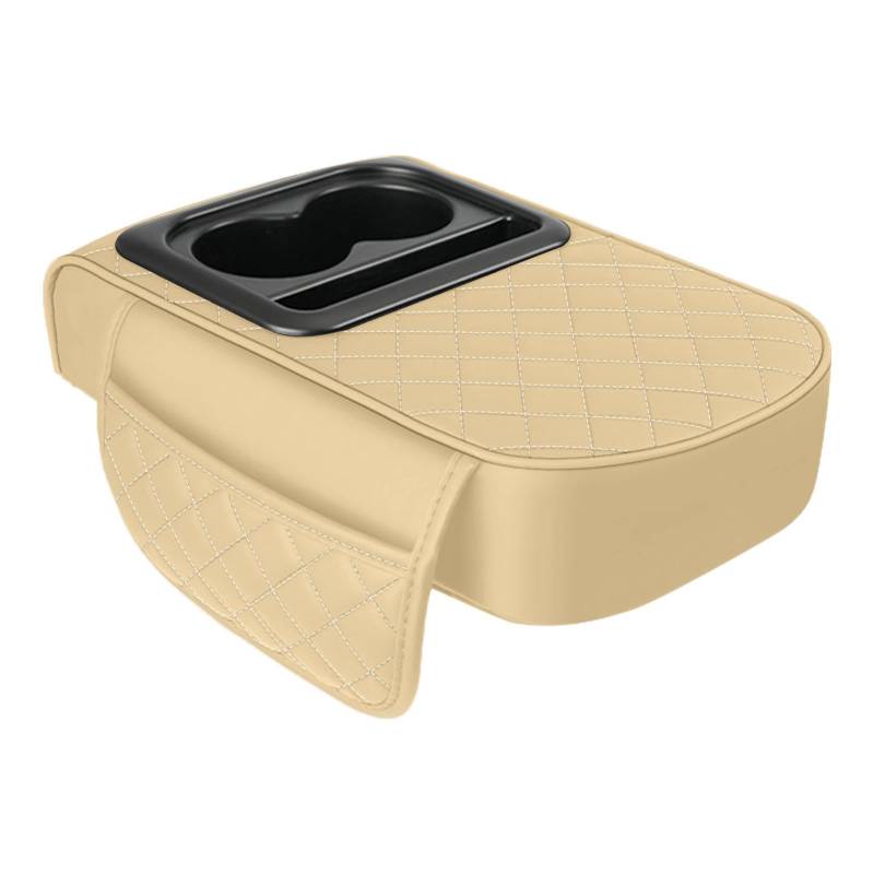 Car Center Konsolenhülle, Auto-Kissen mit Armrest Kissen, Konsolenverstärker Pad mit Getränkehalter, komfortabler Armrest Box Cover für Auto und , Schutzkonsolenpolster von Générique