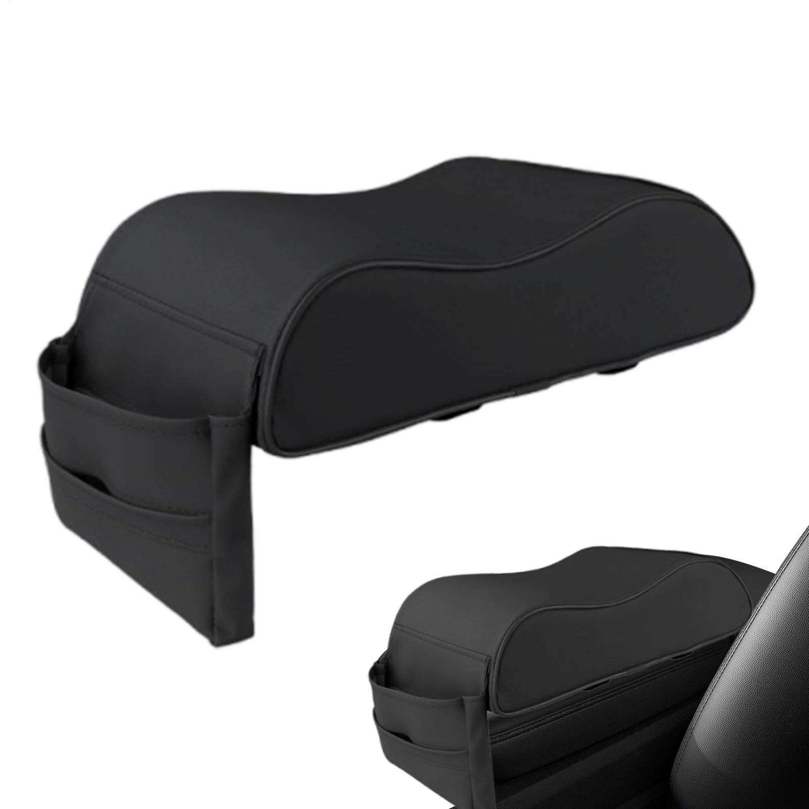 Center Console Cushion, Waterproof Armrest Cushion, Auto Armrest Protector, Black Car Cushions With Soft Armrest Protector and Tissue Box Cover, Ideal for Truck and Car Interiors von Générique