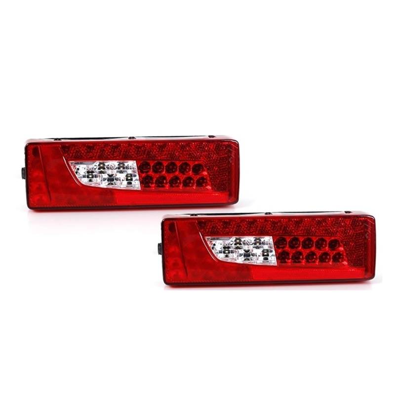 Fahrzeug Rückleuchten Rückleuchten Rückleuchten Kombi 24V für Scania G400 G450 Heavy LKW Lichter für hinten rechts links mit Buzzer 2380954 2241859(A Pair) von Générique