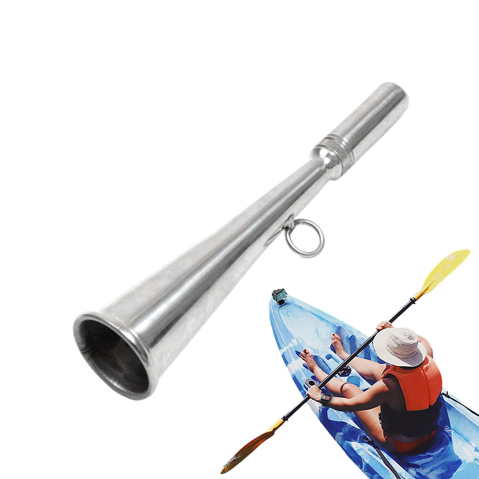 Générique Kleines Lufthorn für Boote, Wolf Marine Safety Horn, wasserdicht, für Boote, Handheld Foghorn für Marine Verwendung, Sicherheits-Horn mit abnehmbarem Mouthpiece von Générique