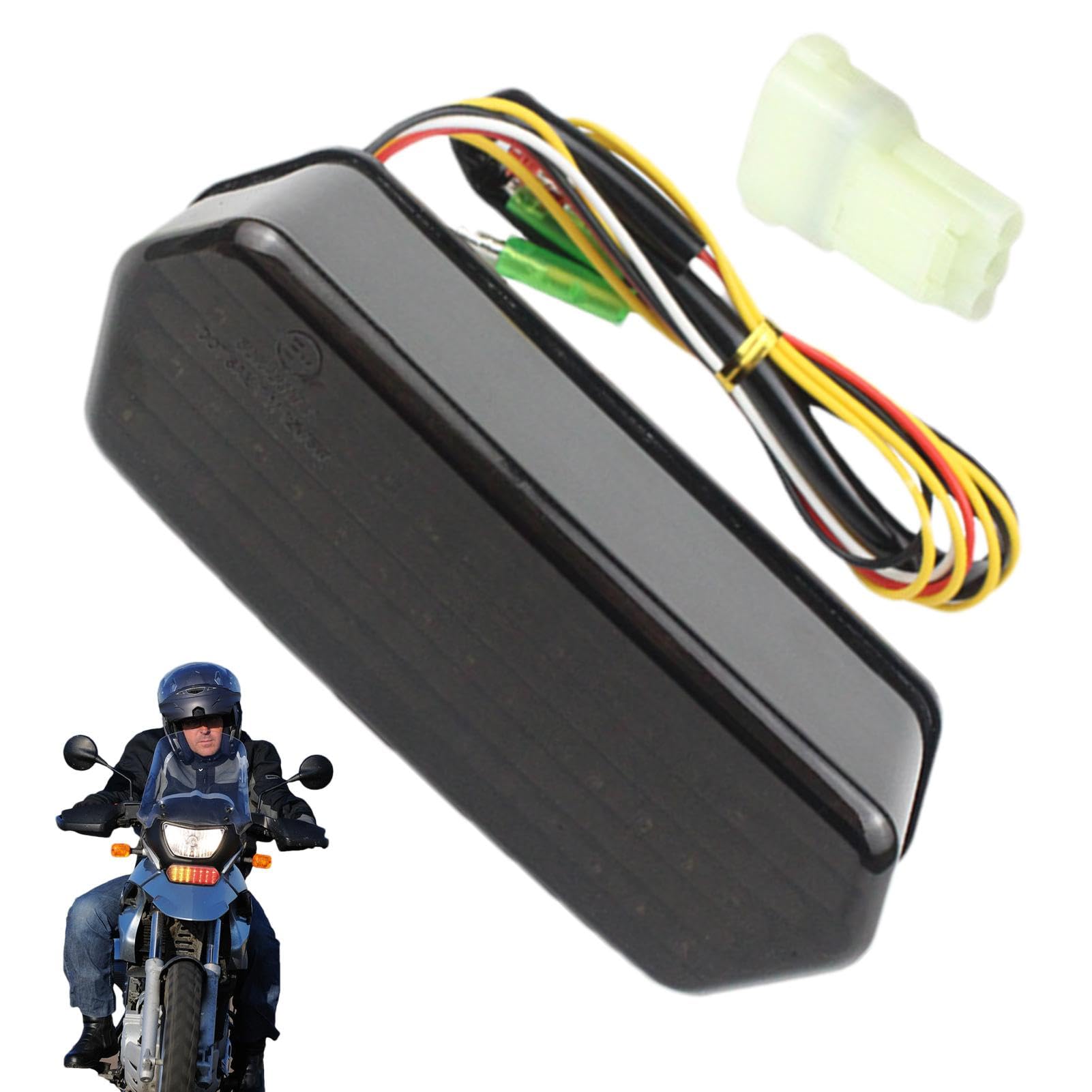 Générique Motorrad Bremslicht, Motorrad Rücklicht | Bremslicht und Blinker LED für Motorrad | Motorrad Rücklicht Fahrlicht für Links- und Rechtsdrehhilfe von Générique