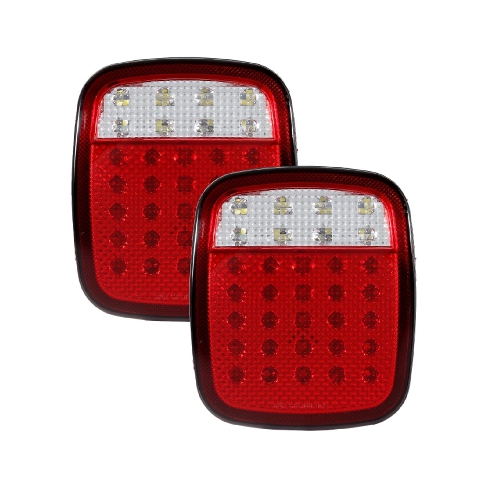 Générique Rückleuchten für Jeep für Wrangler CJ TJ YJ, 2-teiliges Set, Rücklicht, Bremse, für Rückwärtsgang, Blinker, für Lichtsignal (A) von Générique