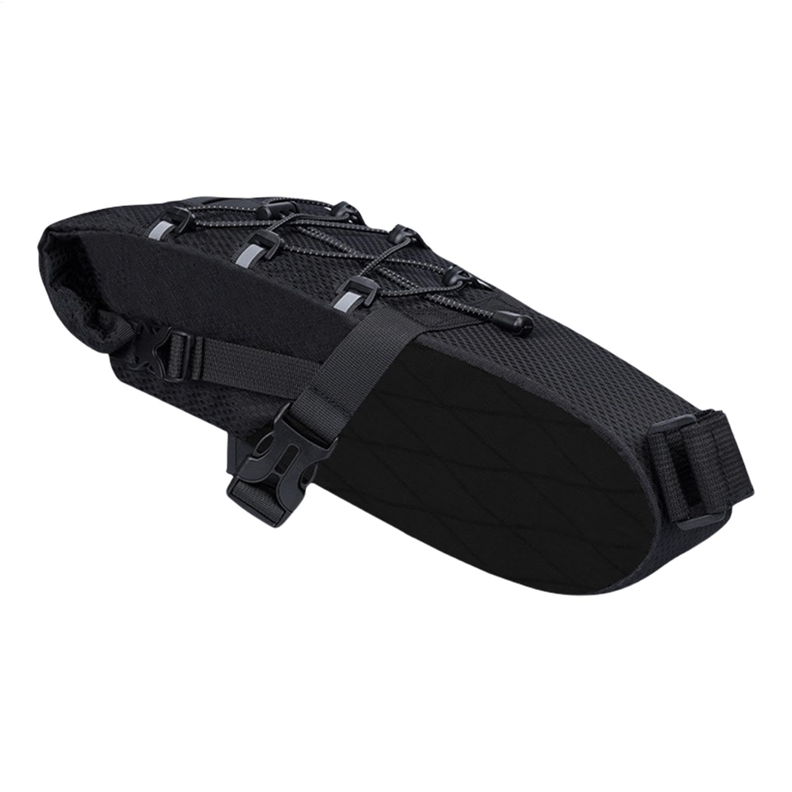 Générique Saddle Bag, Cycling Seat Pouch, Portable Bikepacking Saddlebag, 43 x 24 cm, Korb und reflektierende Streifen, Fahrräder unter dem Sitz für Nachtfahrt, Road, Mountain Biking von Générique