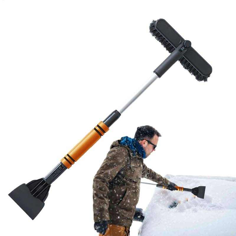 Générique Snow Shovel für Auto, Schneebürste und Eiskratzer, Schneeschneiderbürste, Windshield Snow Removal, Eiskratzer für Auto, Multifunktions-Schneebürste, Auto-Windschutzscheibenentferner, von Générique