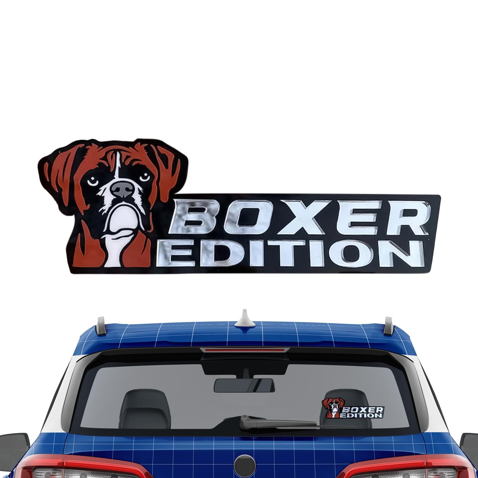 Hunde-Autoaufkleber, Hundeautoaufkleber – 3D-Hundeabzeichen, lustiges Auto-Abzeichen aus Acryl, Embleme und Abzeichen, eleganter Auto-Aufkleber für von Générique