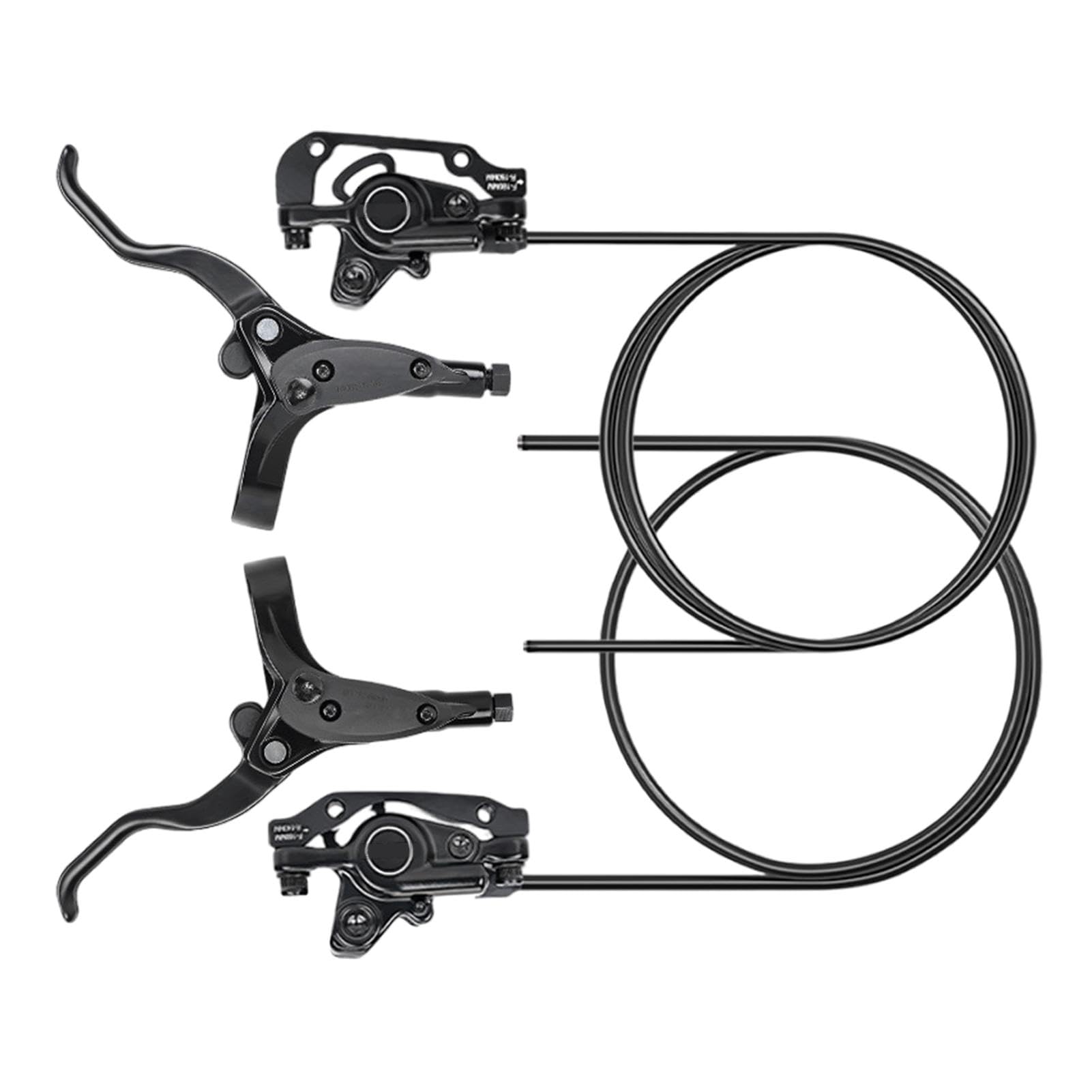 Hydraulic Brake Set, Mountain Brake Set, Hydraulic Disc Brakes, Front and Rear Brake Set, 85cm Brake Kabel, 145cm Brake Kabel, Hydraulic Mountain Brakes, Disc Brake Set für Fahrräder, von Générique