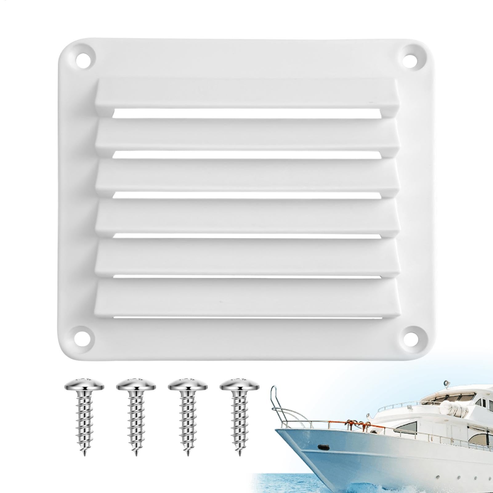 Lüftungsabdeckung für Yacht, quadratisch, aus Nylon | Lüftungsschlitz, quadratisch, für Boote, Marine, RVs, Yachten, Anhänger von Générique