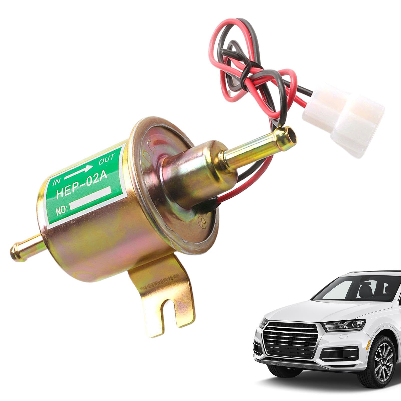 Niederdruck-Ölpumpe, elektrische Ölpumpe, kleine 12 V Inline-Ölpumpe – HEP-02A Auto-Modifikationen, effiziente Ersatzteile, elektrische Ölpumpe für Schläger von Générique