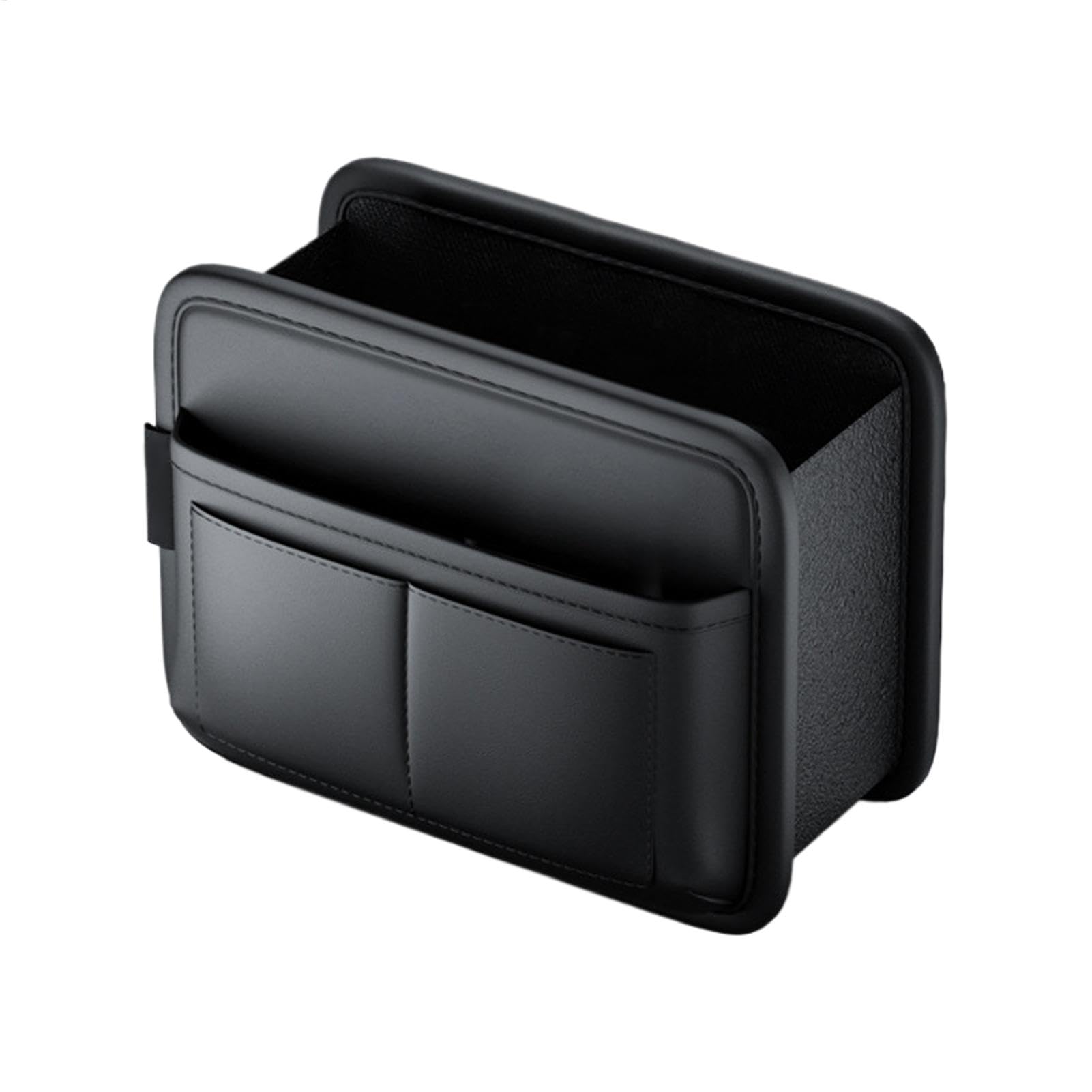 Storage Tray, Storage Organizer, Sturdy Leather Material Multifunctional Design Buckle Installation Keeps Items Secure, Cup Holder for Car Door Side, 7.87 x 3.15 x 5.91 inches von Générique